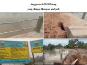 PROYEK TURAP PUPR PROPINSI JAMBI BIDANG SUMBER DAYA AIR YANG DIDUGA ASAL JADI