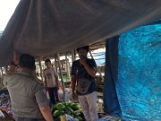 MUSLIMIN S.SOS.KASITRANTIB MENDAHARA ULU BUBARKAN PEDAGANG PASAR RABU YANG BUKAN WARGA TANJAB TIMUR