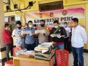 Polres Tanjabtim Lakukan Konferensi Pers Terkait Penangkapan Penyeludupan Baby Lobster