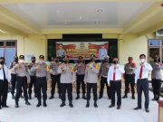 KUNJUNGAN KERJA : KAPOLRES TUNJUK DESA PEMATANG JERING SEBAGAI KAMPUNG TANGGUH TANGKAL COVID -19