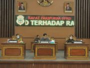 Rapat Paripurna DPRD Kab. Tanjatim Dalam Rangka Penyampaian Rancangan Perubahan APBD 2020