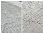 DIDUGA TIDAK MENGGUNAKAN BESI, JALAN RABAT BETON PROGRAM PISEW SUDAH MULAI RETAK