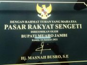 DIRANCANG AHMAD RIPIN, BUPATI MASNAH WUJUDKAN SEKALIGUS RESMIKAN PASAR SENGETI