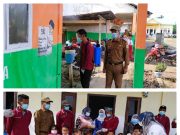 Satgas Covid 19 Desa Karya Bhakti Datangi SDN 127/X dan PAUD Kasih Ibu