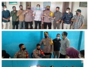 Polres Tanjabtimur Tinjau Vaksinasi Dosis 1 dan 2 Di Kecamatan Rantau Rasau