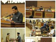 Penyampaian Pandangan Umum Fraksi Fraksi DPRD Tanjabtimur Terhadap Ranperda Pertanggungjawaban Pelaksanaan APBD TA. 2021