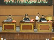 Paripurna, Eksekutif Sampaikan Tanggapan Atas Pandangan Umum Fraksi – Fraksi DPRD Tanjab Timur