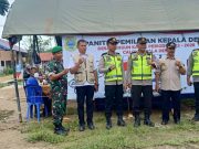 Camat Rantau Rasau M. Yani, SE Beserta Kapolsek, Danramil Nipah Panjang Tinjau TPS Pelaksanaan Pilkades