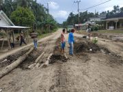 Cepat Tanggap PUPR Provinsi Jambi Langsung Perbaiki Jalan yang Rusak Di Siau Dalam Tanjab Timur