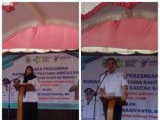 Kadis Kesehatan Ernawati, S.Kep Dampingi Staf Ahli Resmikan RSUD Pratama Rantau Rasau