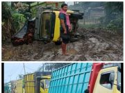 Jalan Provinsi Jambi di Desa Lambur Dua Tanjab Timur Rusak Parah, Ari, S Jangan Soal Politik Masyarakat Jadi Korban