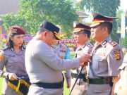 Kapolres Tanjab Timur Pimpin Upacara Serah Terima Jabatan Wakapolres Dan Kabag SDM