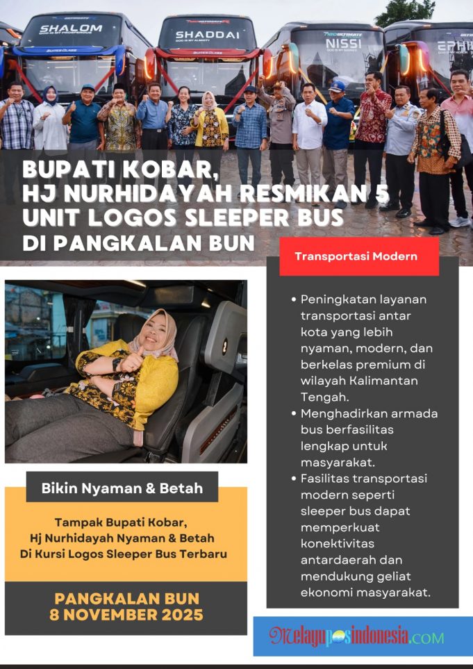 Launching Logos Sleeper Bus, Bupati Nurhidayah : Kobar Aman & Terus Maju