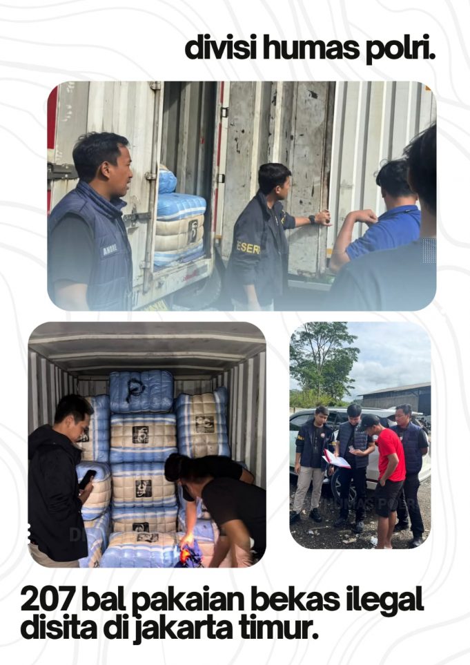 Polri Sita 207 Bal Pakaian Bekas Ilegal Di Jakarta Timur