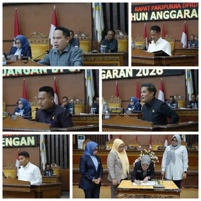 Rapat Paripurna, Seluruh Fraksi Fraksi DPRD Tanjabtimur Setujui Ranperda APBD 2026