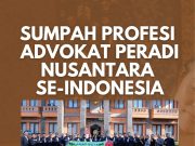 Ketua Pengadilan Tinggi Denpasar Gelar Sumpah Profesi Advokat Peradi Nusantara