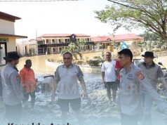 Kapolda, Bupati Dan Kapolres Aceh Tamiang Datangi Lokasi Banjir