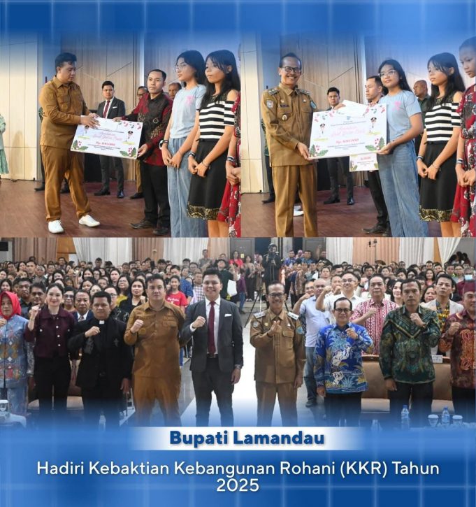 Bupati Lamandau Dan Wakil Hadiri Kebaktian Kebangunan Rohani (KKR) Tahun 2025