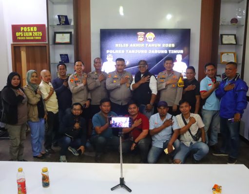 Rilis Akhir Tahun Polres Tanjab Timur 2025: Kriminalitas Turun, Narkoba Naik, Keamanan Daerah Tetap Kondusif