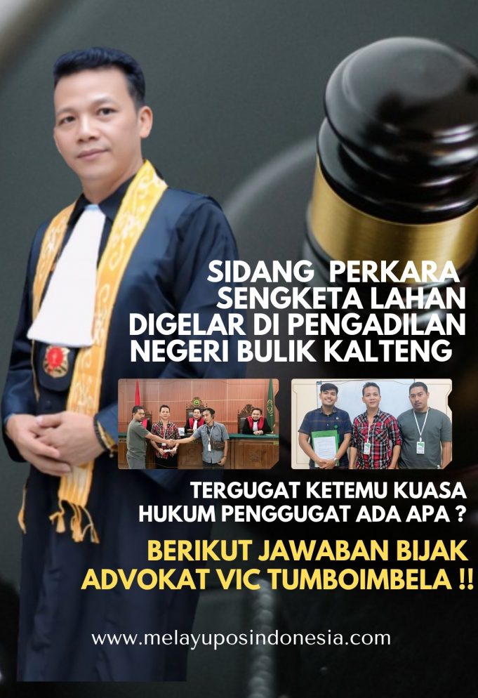 Sidang Gugatan Di PN Bulik Dimulai, Pengacara Vic Tumbo’imbela : Bahaum Untuk Mufakat Saja Biar Lebaran Keberkahan Kita Semua !!