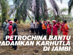 PetroChina Bantu Padamkan Karhutla di Jambi