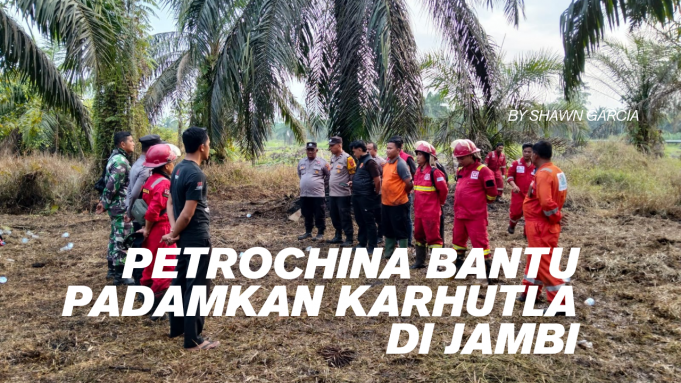 PetroChina Bantu Padamkan Karhutla di Jambi