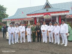 Ediyanto., SPd., Camat Mendahara Ulu Pimpin Upacara HUT RI KE-81